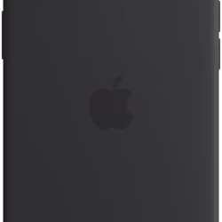 Apple silicone case with MagSafe, mobile phone cover (black, midnight, iPhone 14 Plus)