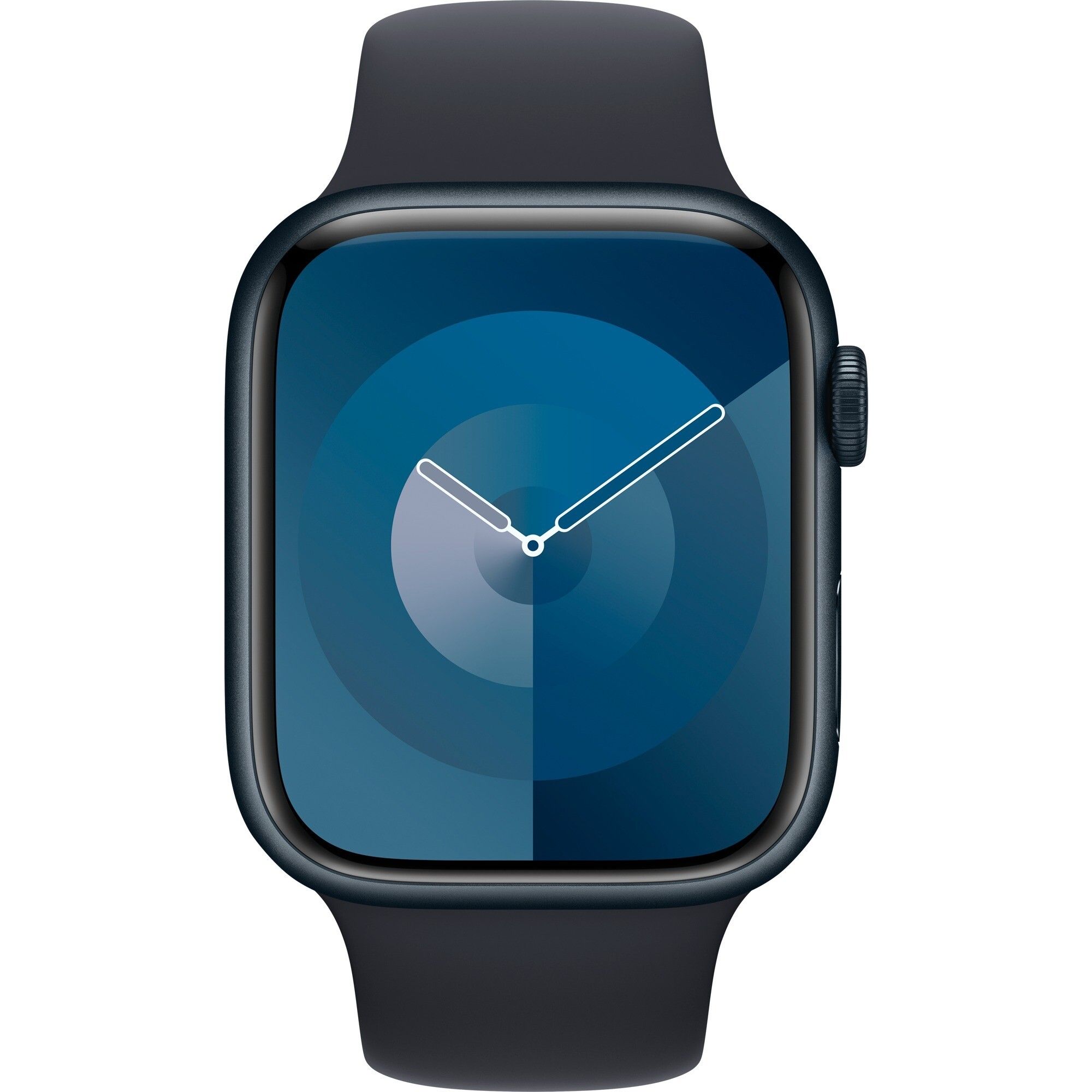 Apple Watch Series 9, Smartwatch (dark blue/dark blue, aluminum, 45 mm, sports band)