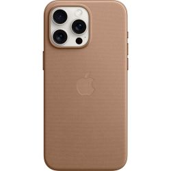 Apple fine fabric case with MagSafe, mobile phone case (taupe, iPhone 15 Pro Max)