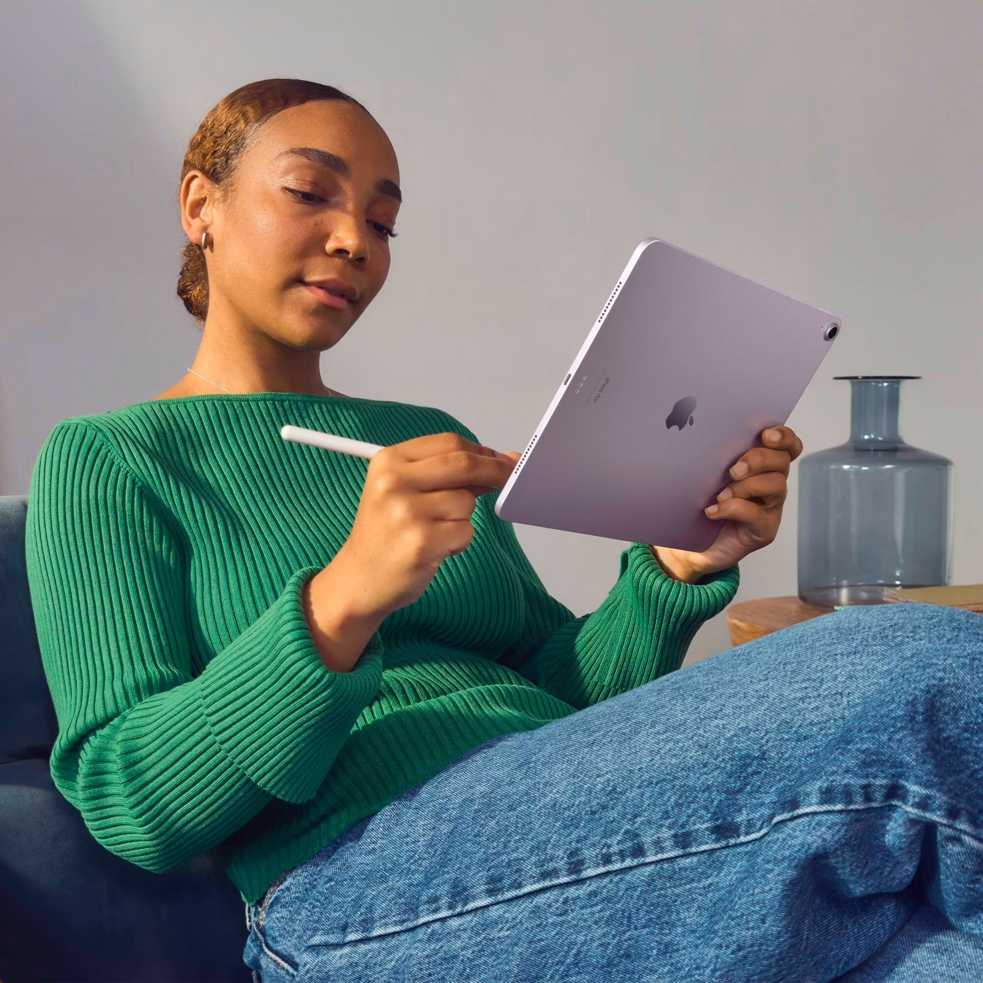 Apple iPad Air 11" (128 GB), tablet PC (gray, 5G / Gen 6 / 2024)