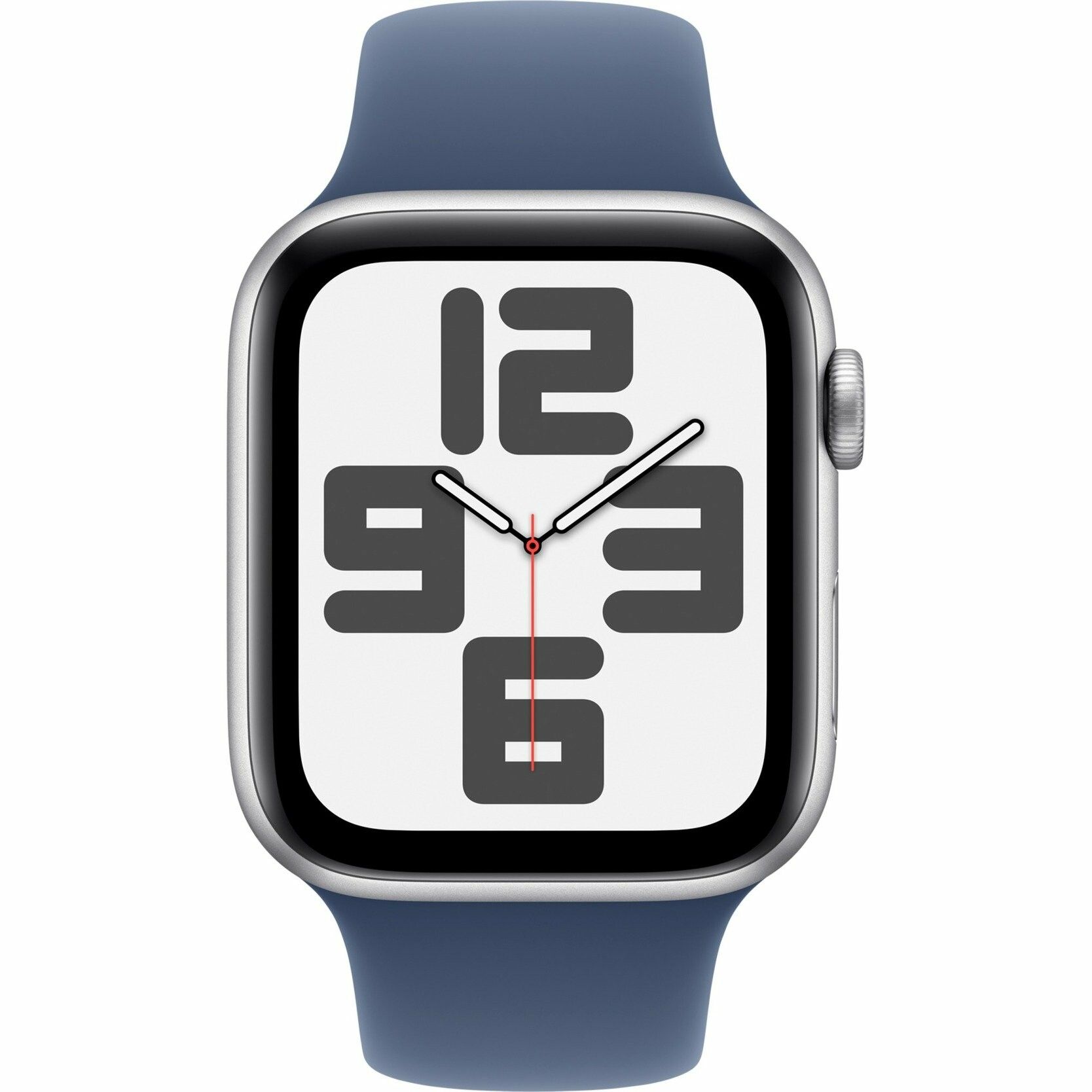Apple Watch SE GPS 44 mm Silver alum Denim sportband S/M