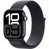 Apple Watch Series 10, Smartwatch (black (glossy), aluminum, 42 mm, Sport Loop ink, cellular)
