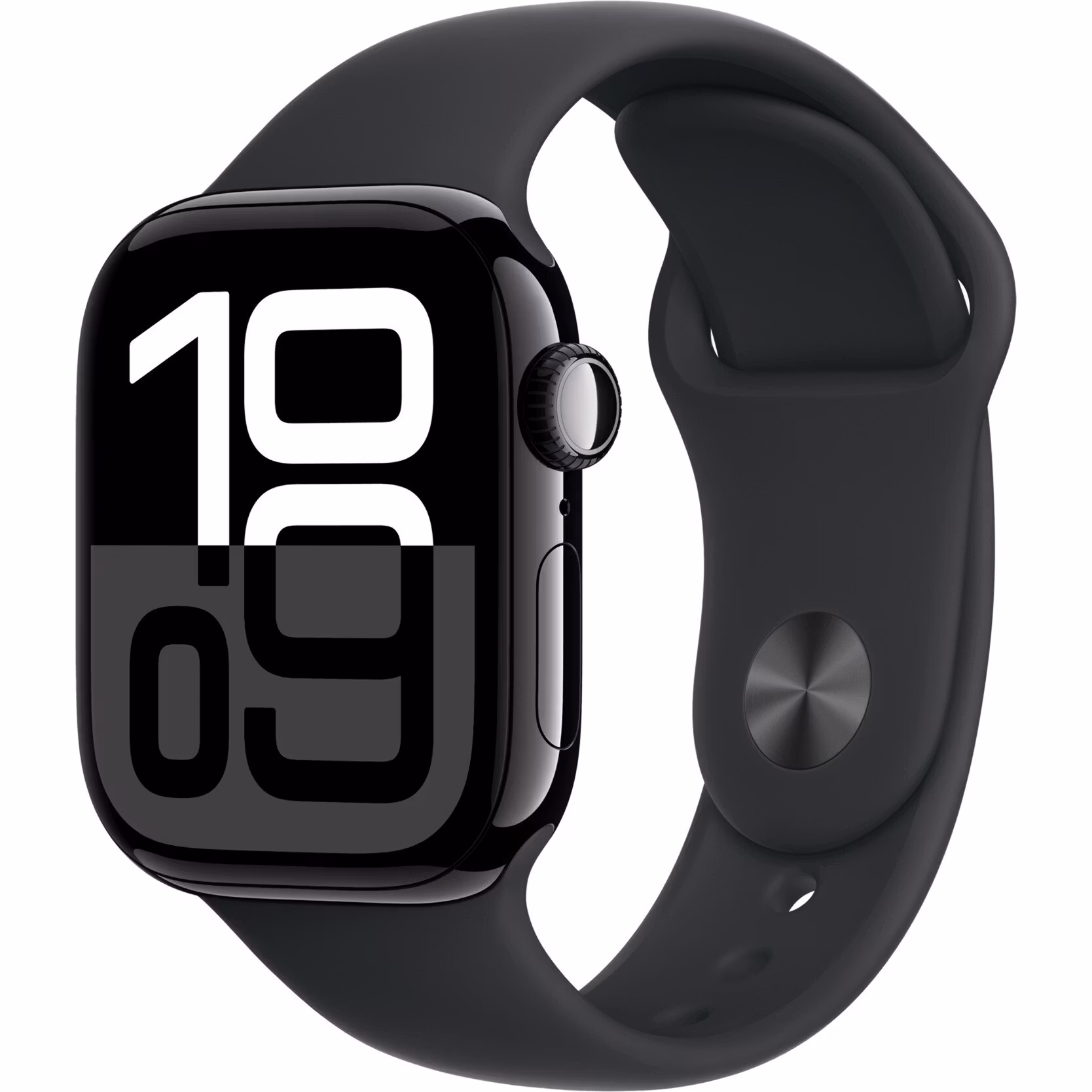 Apple Watch Series 10 Black aluminium 42 mm black sport band M/L