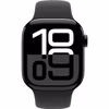 Apple Watch Series 10 GPS 42 mm Gagatsvart Svart sportband - S/M
