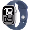 AppleWatch Series 10 GPS 46mm Silver Aluminium Case with Denim Sport Band - M/L