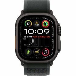 Apple Watch Ultra 2, Smartwatch (black, 49 mm, Trail Loop black M/L, titanium case, cellular)
