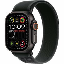 Apple Watch Ultra 2, Smartwatch (black, 49 mm, Trail Loop black M/L, titanium case, cellular)
