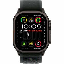 Apple Watch Ultra 2, Smartwatch (black, 49 mm, Trail Loop black S/M, titanium case, cellular)