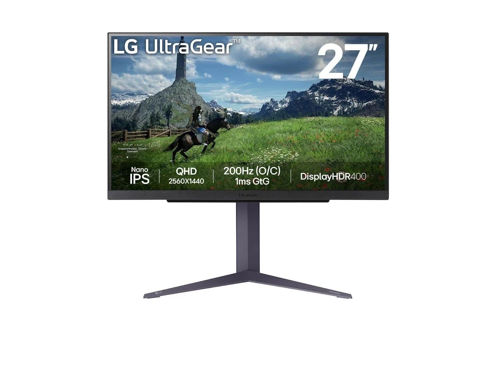 LG UltraGear 27GS85Q 27" QHD Nano IPS Gaming skärm