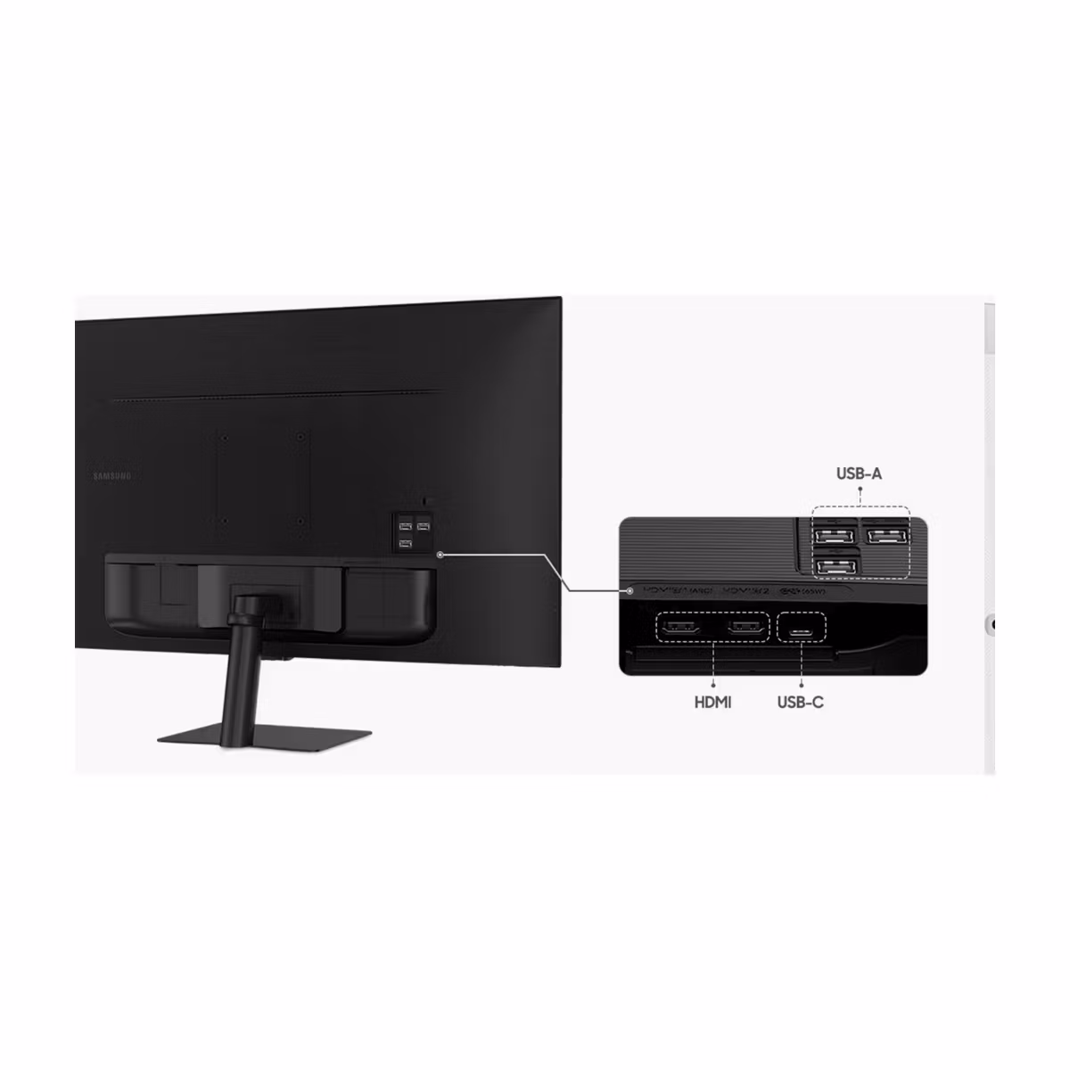 Samsung Smart Monitor M7 S32DM702 32" 4K UHD-skärm svart
