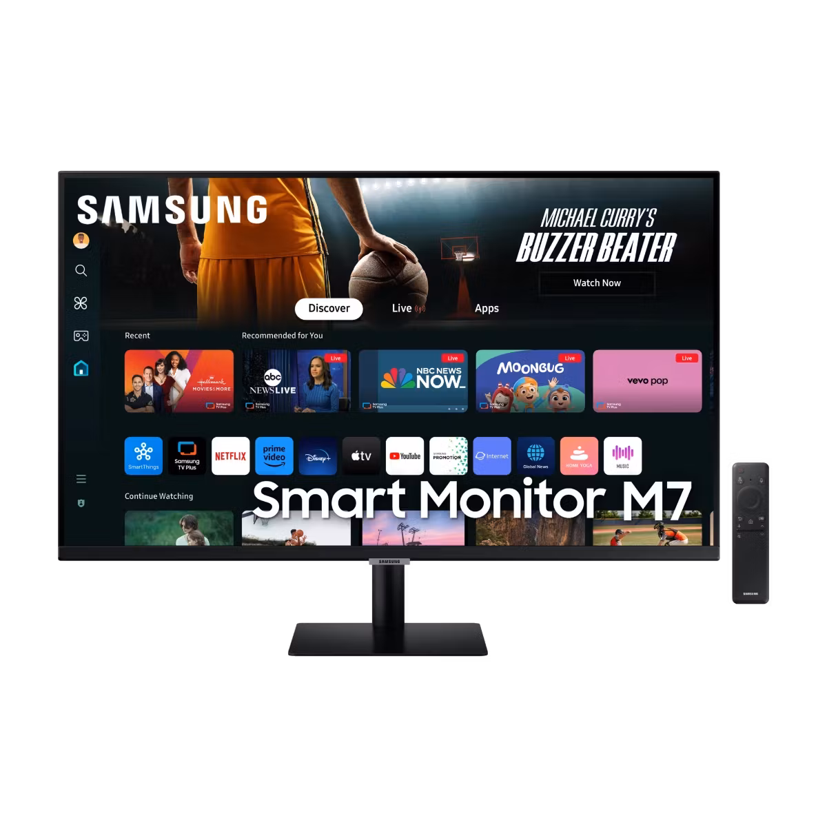 Samsung Smart Monitor M7 S32DM702 32" 4K UHD-skärm svart