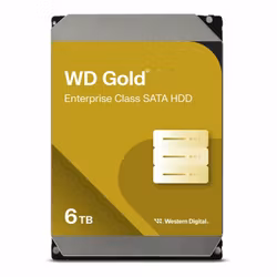 WD Gold Harddisk WD6004FRYZ 6TB 3.5" Serial ATA-600 7200rpm