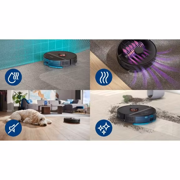 Philips HomeRun 3000 Aqua Robotdammsugare svart