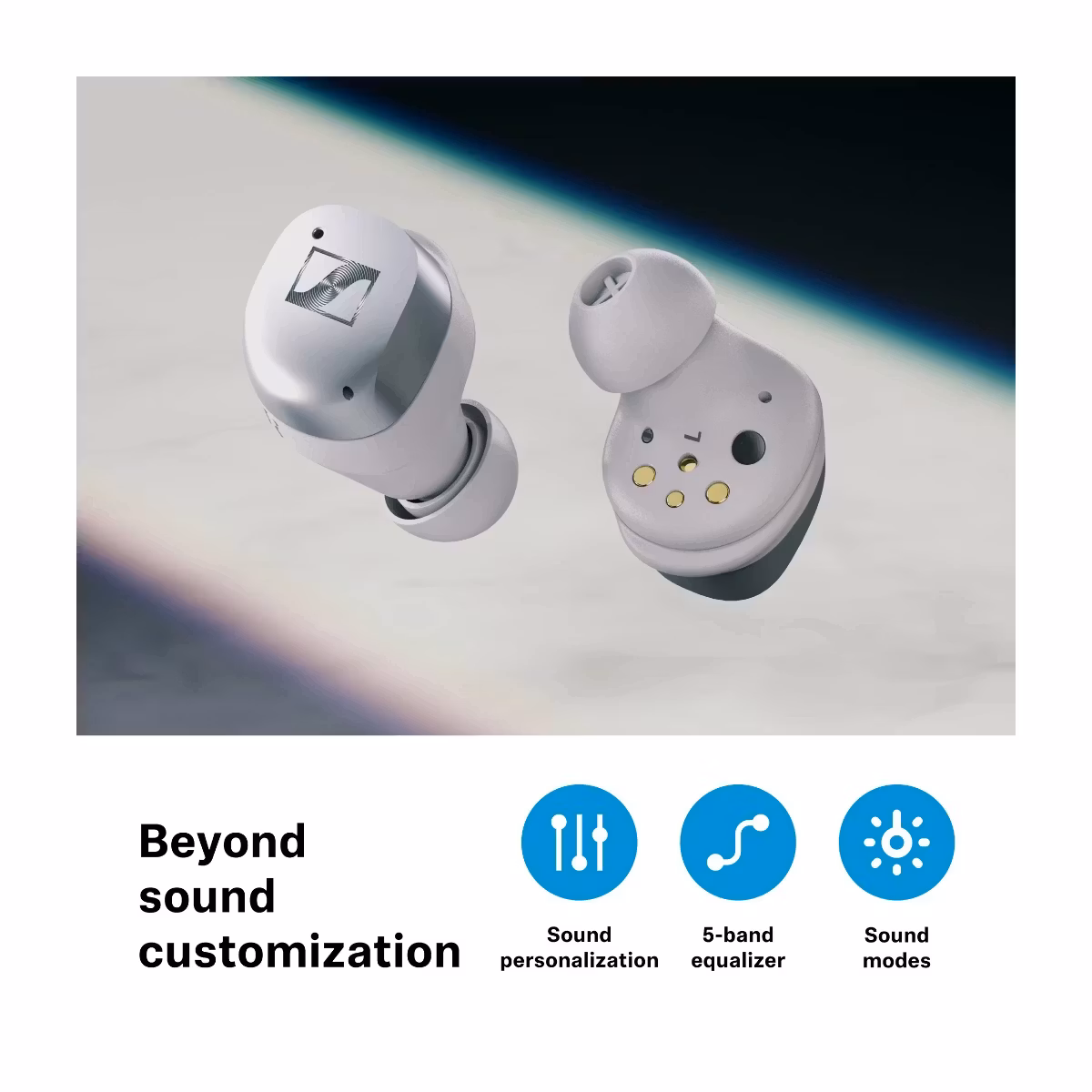 Sennheiser Momentum TW 4 Silver White
