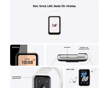 Samsung Galaxy Fit3 fitness tracker Silver/Vit