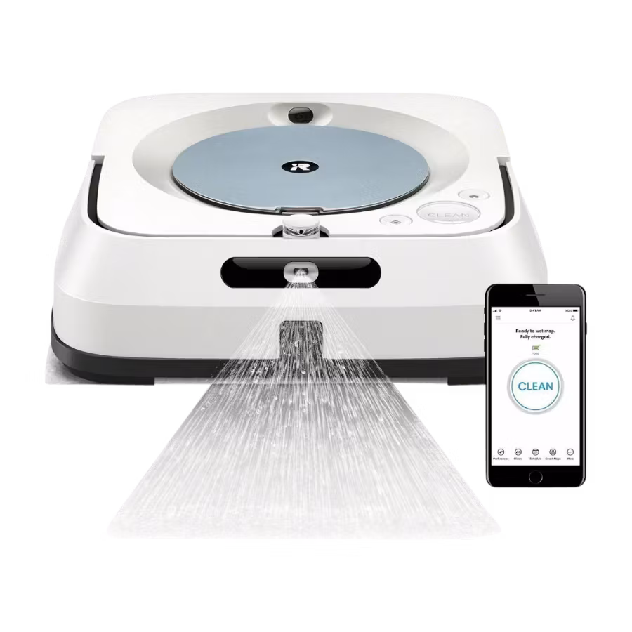 iRobot Braava jet m6 Robotgolvtvätt Vit och Grå