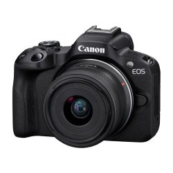 Canon Eos R50 Spegelfri kamera Svart + Rf-S 18–45 mm Is stm-objektiv