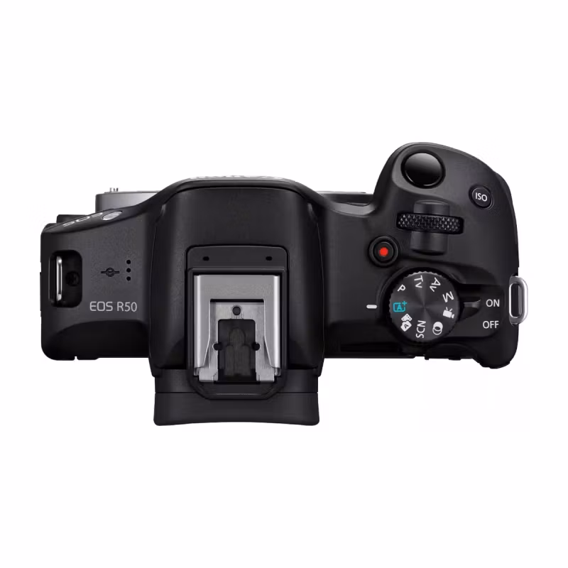 Canon Eos R50 Spegelfri kamera Svart + Rf-S 18–45 mm Is stm-objektiv