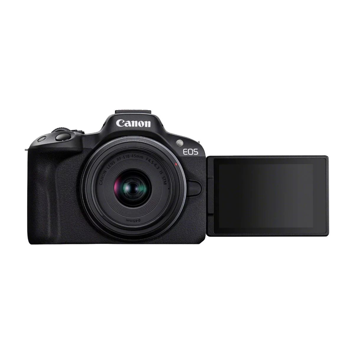 Canon Eos R50 Spegelfri kamera Svart + Rf-S 18–45 mm Is stm-objektiv