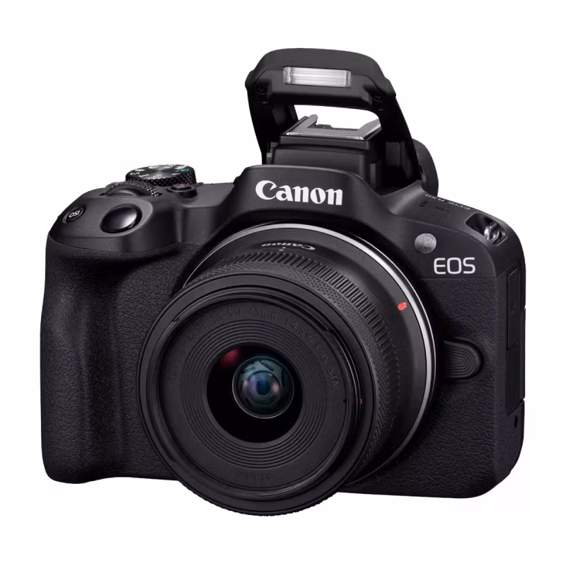 Canon Eos R50 Spegelfri kamera Svart + Rf-S 18–45 mm Is stm-objektiv