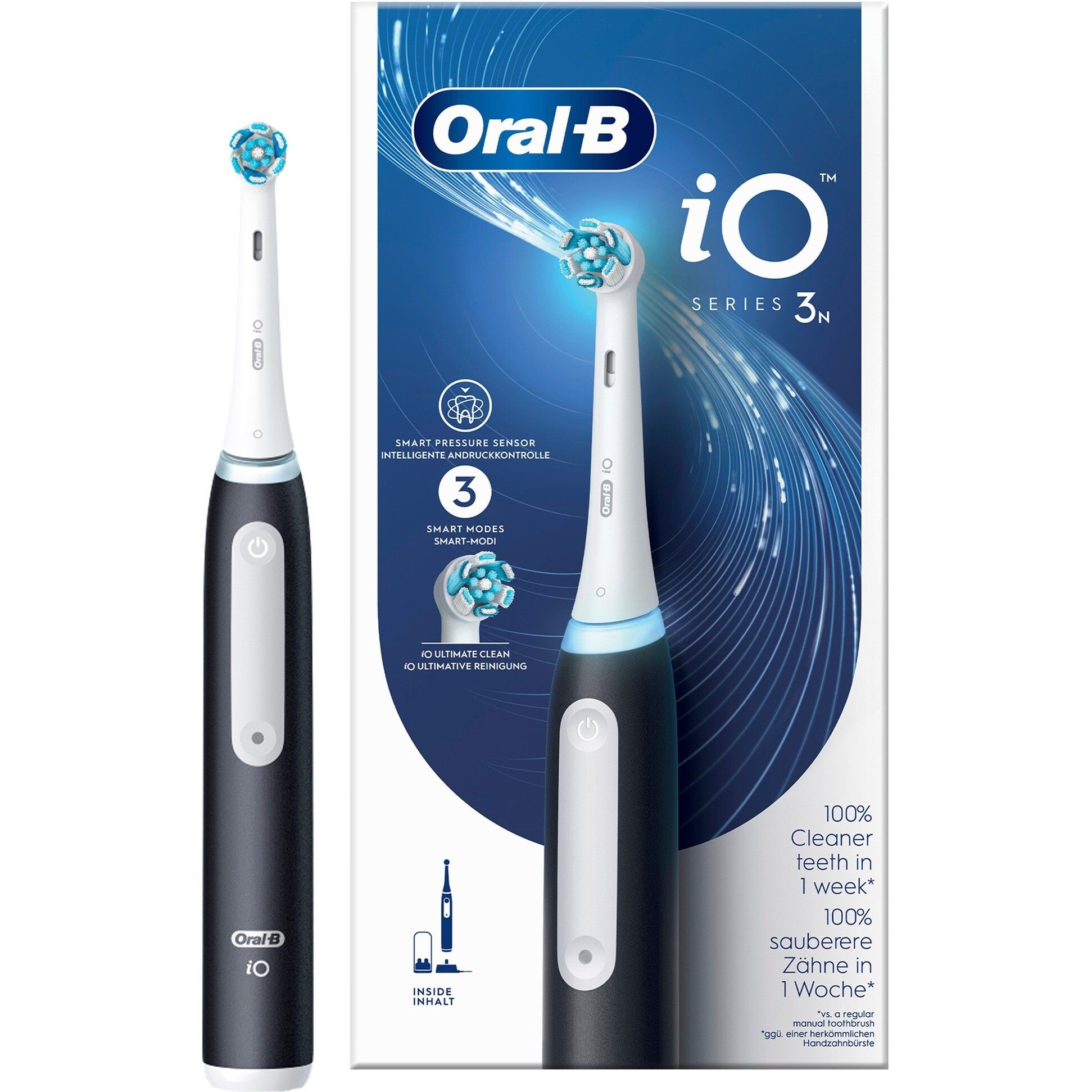 Braun Oral-B iO Series 3 Eltandborste Matt Black