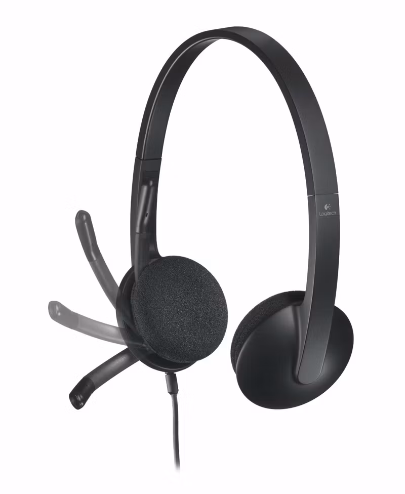 Logitech stereohörlur H340 (svart)