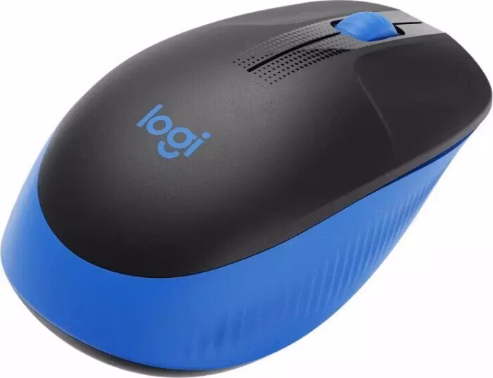 Logitech M190 mouse RF Wireless Optical Svart/Blå