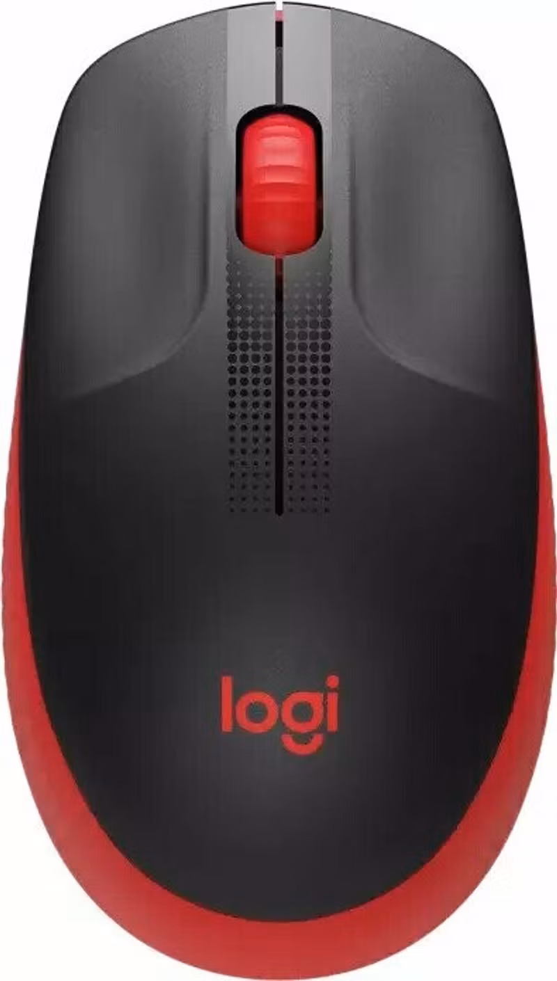 Logitech M190 mouse RF Wireless Optical Röd