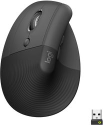 Logitech Lift Left Vertical trådlös mus Grafit