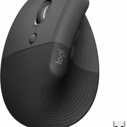 Logitech Lift Left Vertical trådlös mus Grafit
