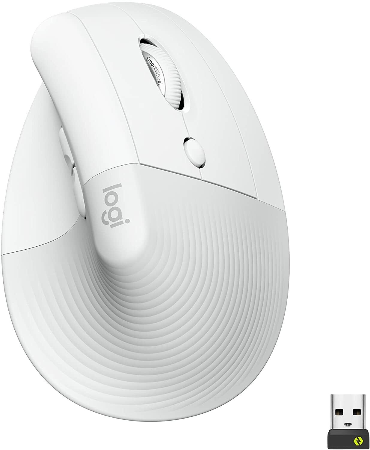 Logitech Lift Vertical Ergonomic Mouse White/Grey