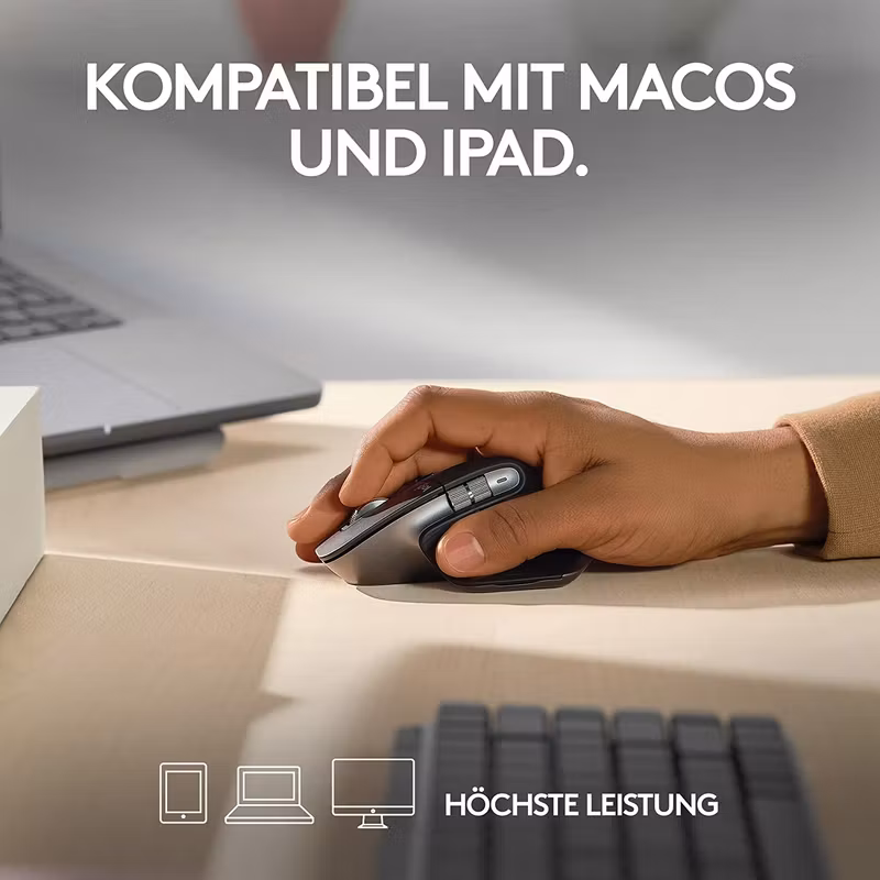 Logitech MX Master 3S For Mac Wireless Mouse Svart