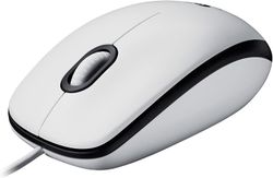 Logitech M100 Trådbunden Mus Vit