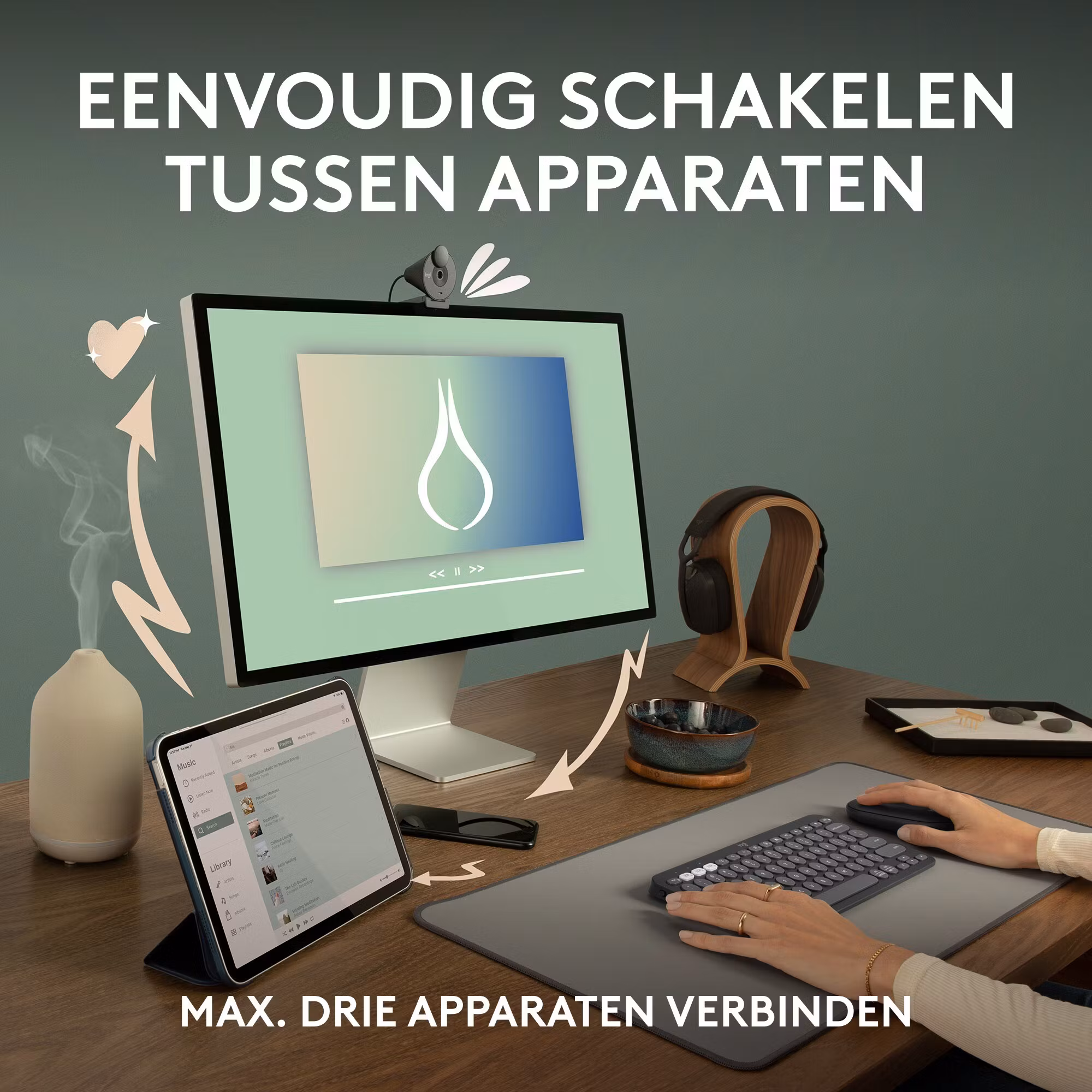 Logitech Pebble Mouse 2 M350s Vit