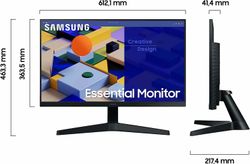 SAMSUNG Essential LS27C314EAU, LED monitor (68 cm (27 inch), black, FullHD, 75 Hz, AMD Free-Sync)