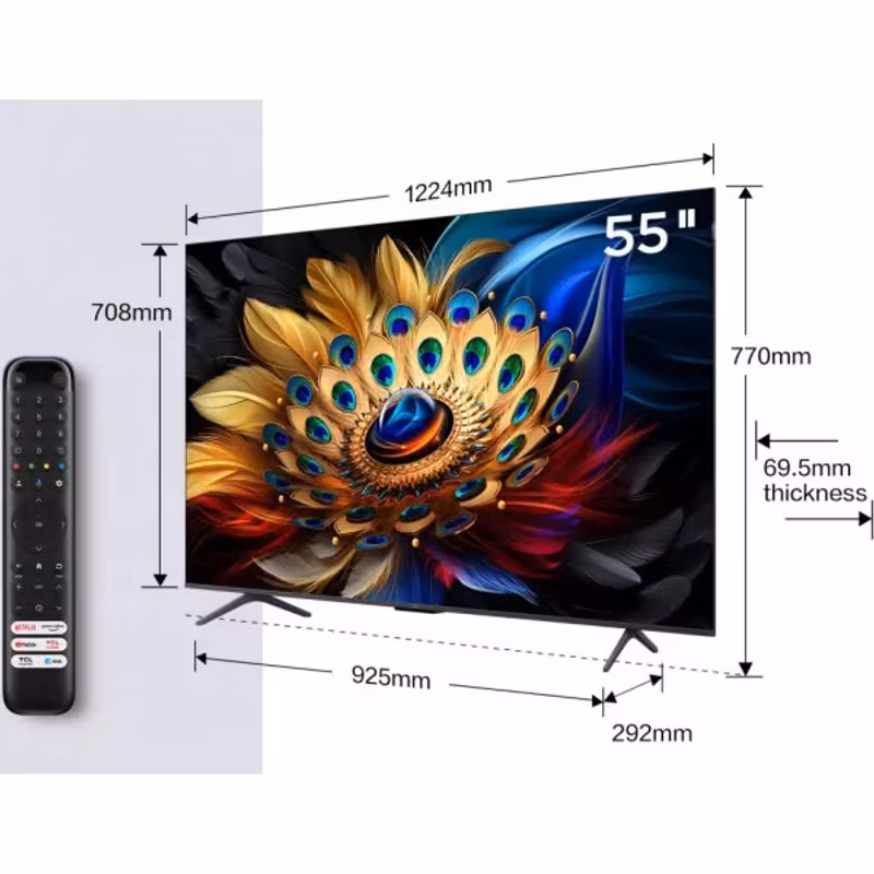 TCL 55C655 55" QLED Pro 4K Google TV