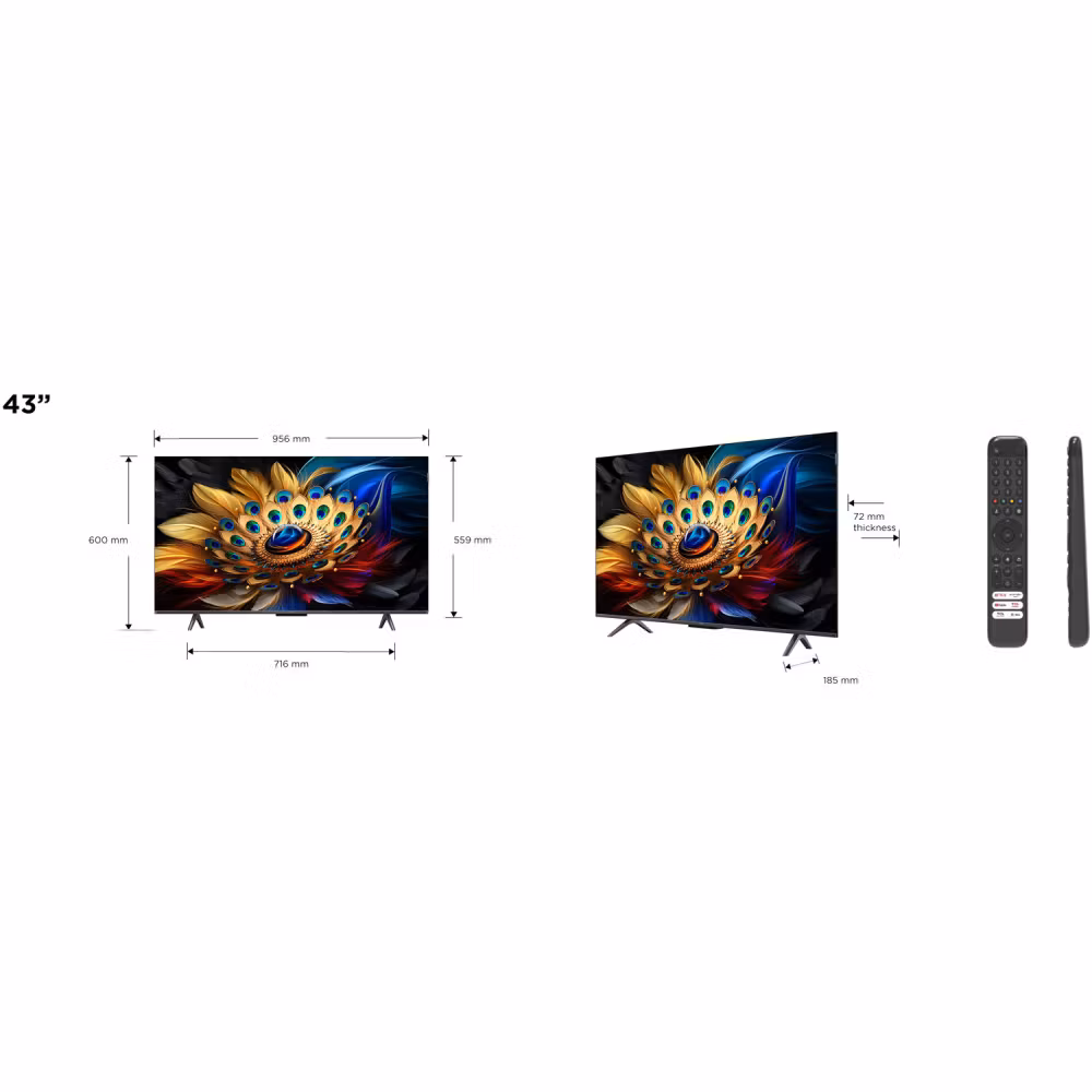 TCL 43C655 43'' 4K Ultra HD QLED