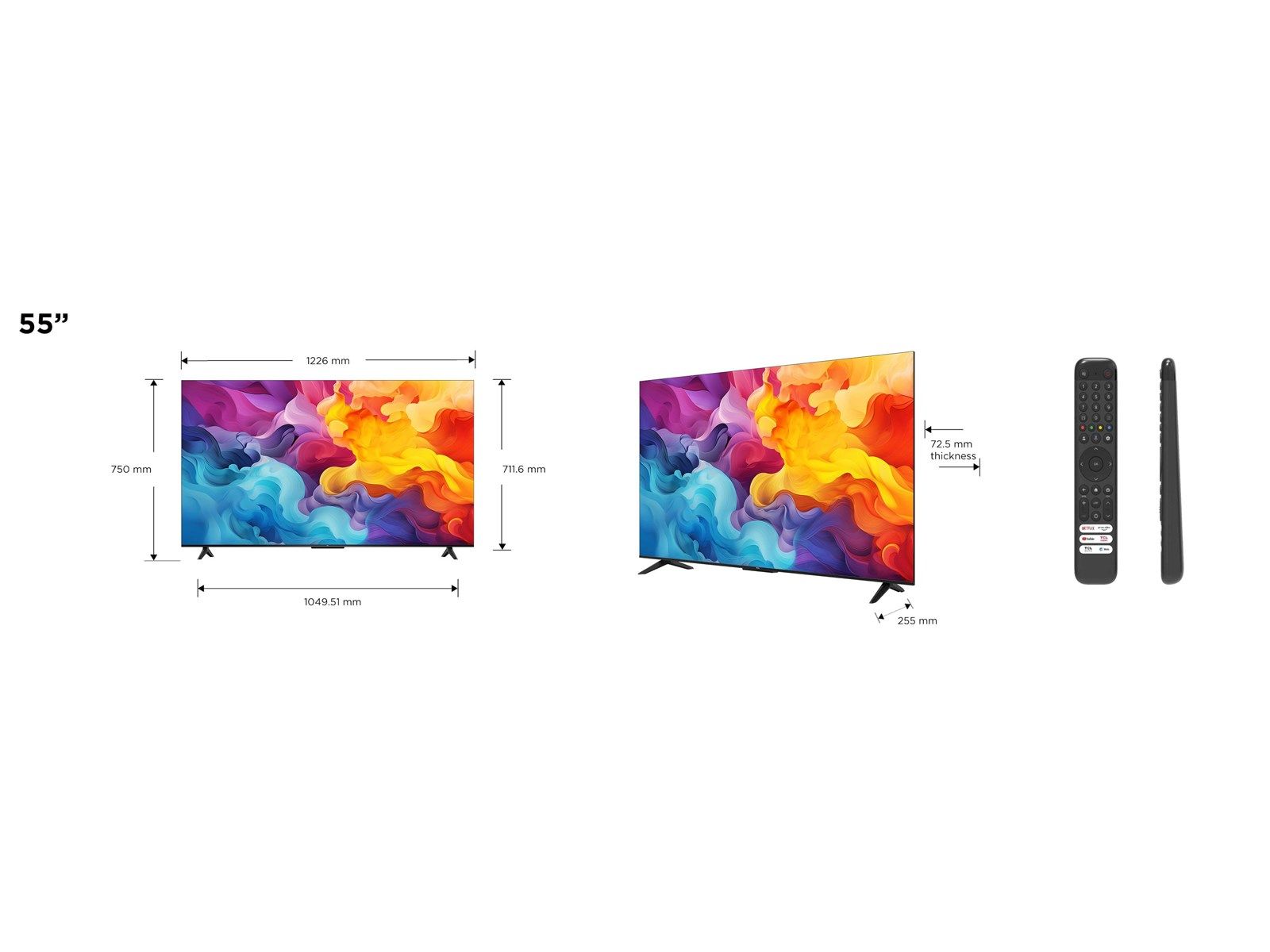 TCL 55P655 55" 4K UHD-TV Smart TV