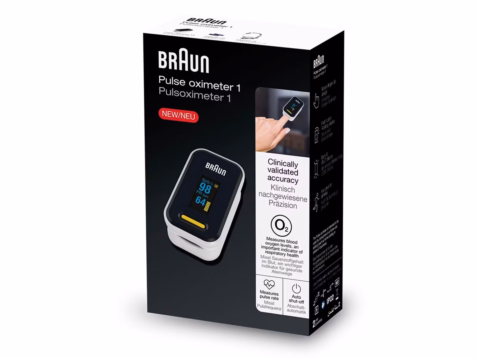 Braun Pulse Oximeter YK-81CEU Fingeravtryckssensor Blodsyremätare