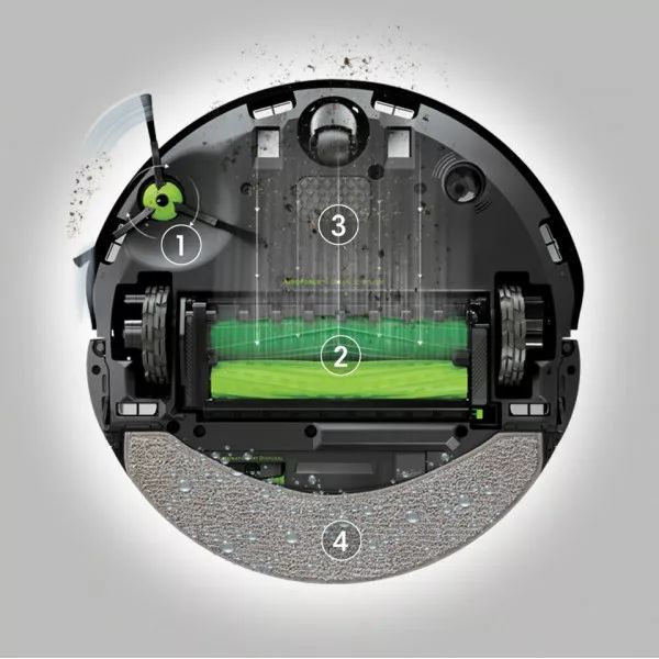 iRobot Roomba Combo 10 Max robotdammsugare X085840 Svart