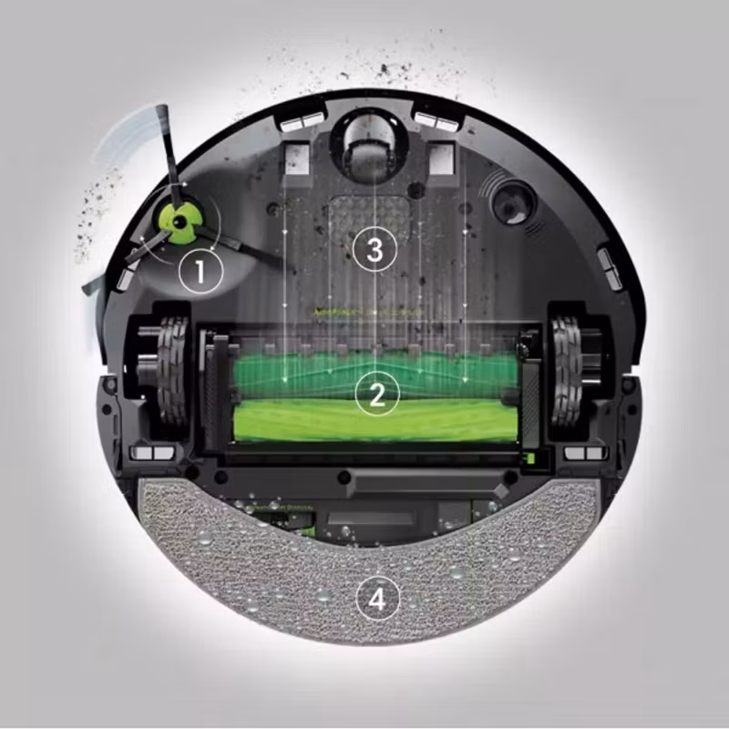 iRobot Roomba Combo 10 Max robotdammsugare X085840 Svart