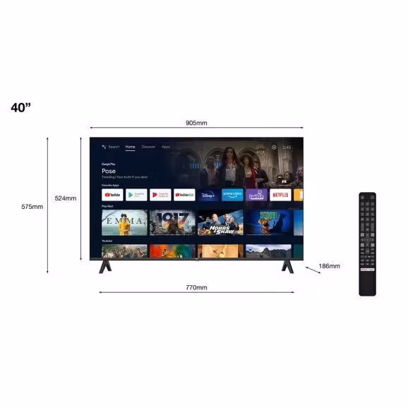 TCL 40S5400A 40" S54 Full HD (1920x1080) LED TV