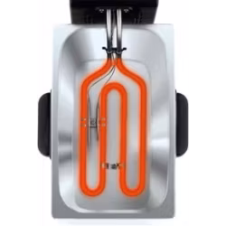 Tefal Oleoclean Pro Fritös 3.5 liter Borstat rostfritt stål/blå