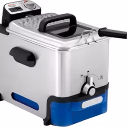Tefal Oleoclean Pro Fritös 3.5 liter Borstat rostfritt stål/blå