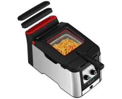 Tefal Clear Duo Fritös 3.5liter Rostfritt stål/sort