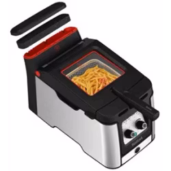 Tefal Clear Duo Fritös 3.5liter Rostfritt stål/sort