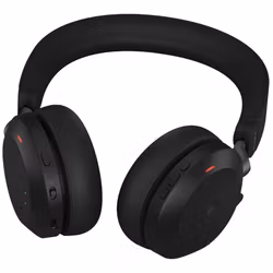 Jabra Evolve2 75 MS Stereo trådlöst headset med stativ Svart