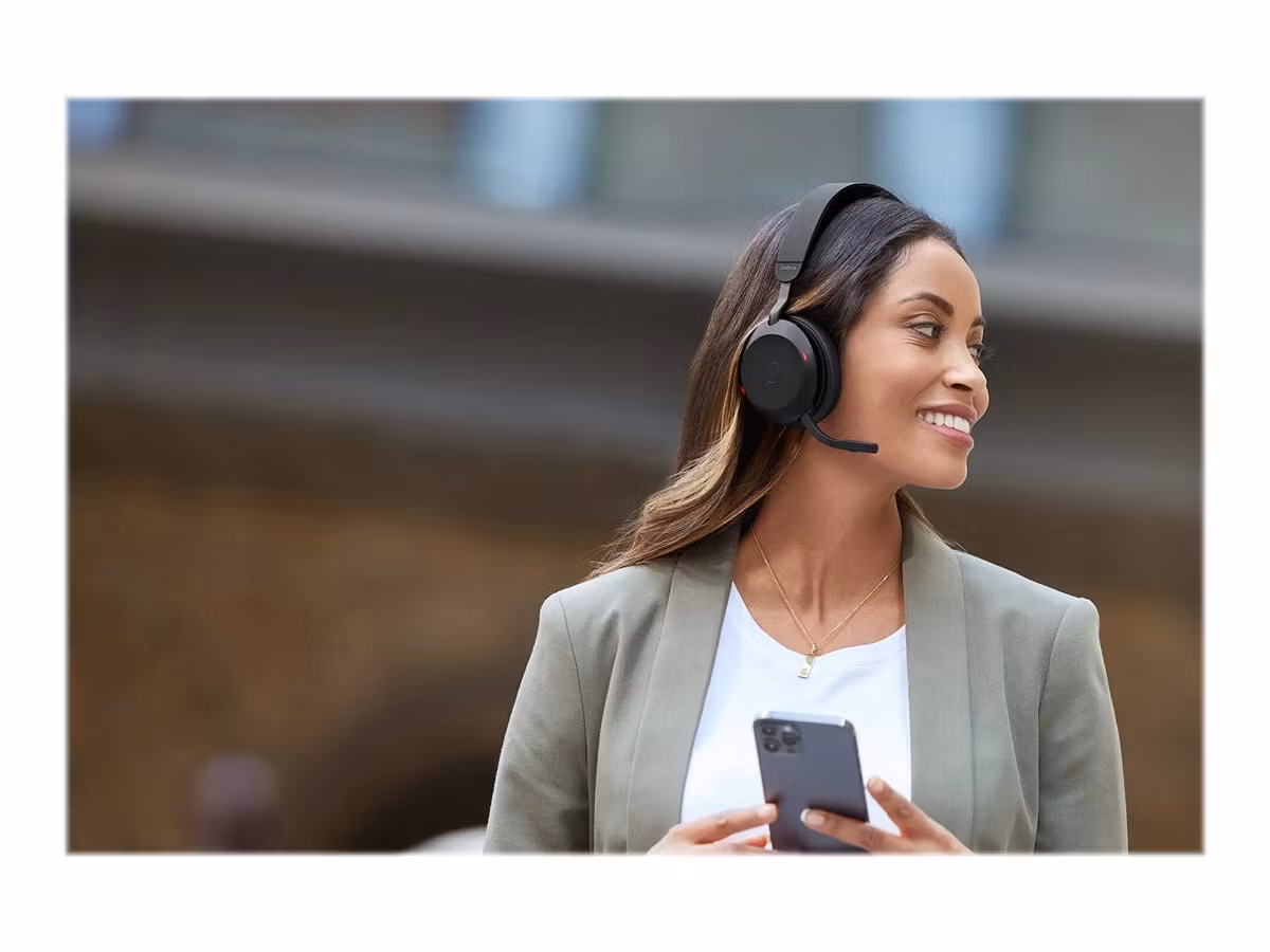 Jabra Evolve2 75 UC Stereo USB-A Wireless On-ear Headset Svart