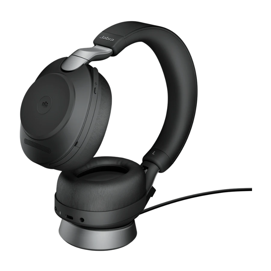 Jabra Evolve2 85 USB-C Stereo ink stativ Svart