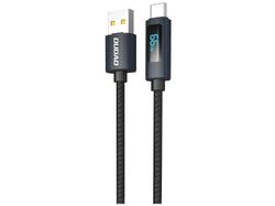 Dudao L7T USB-A - USB-C 66W Kabel med LED Display 1m Svart